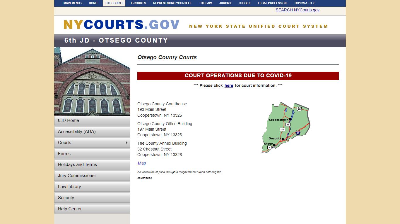 Home - Otsego County Courts - 6th JD | NYCOURTS.GOV